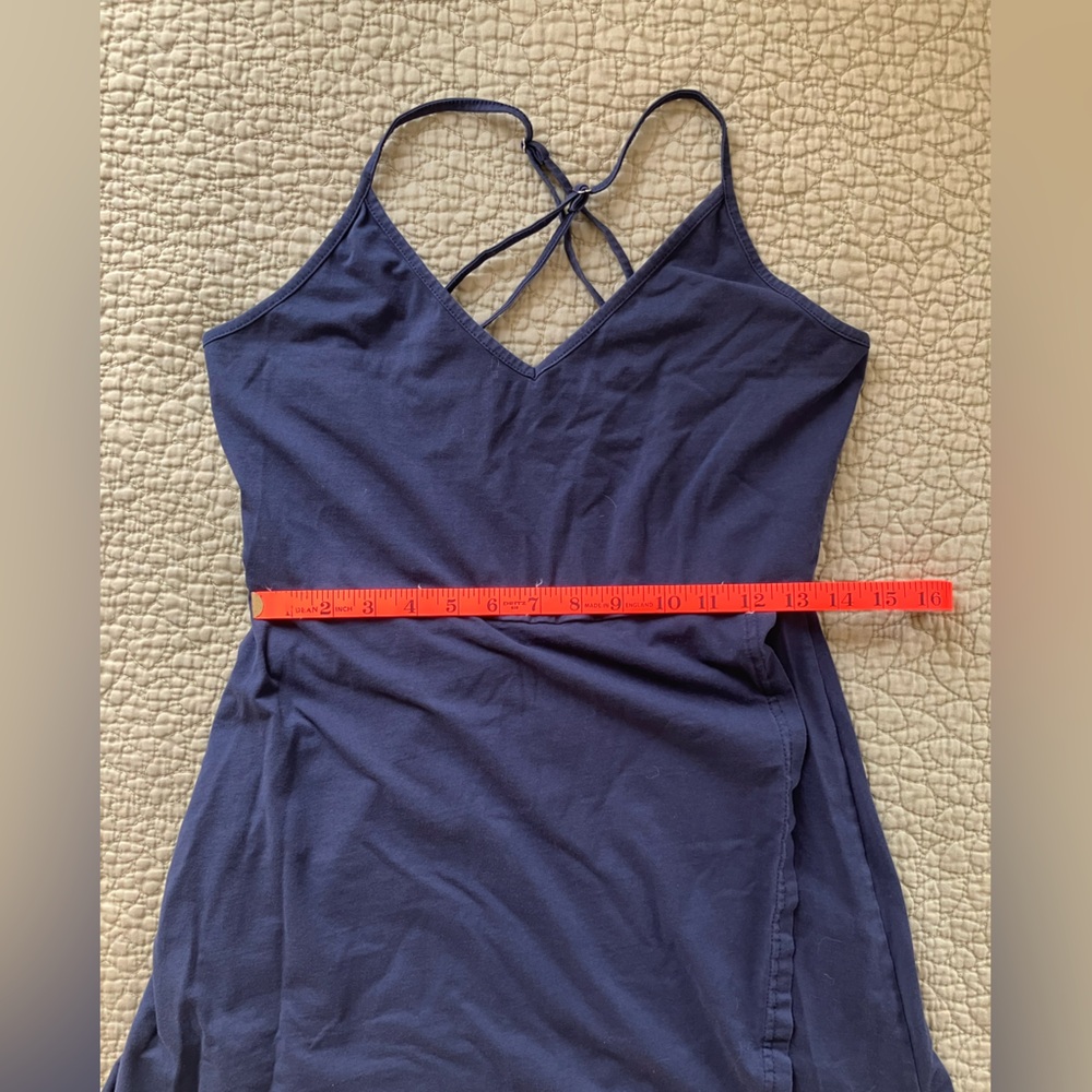 🎉 3/$15 Navy Blue High Low Maxi Dress M - Picture 4 of 10
